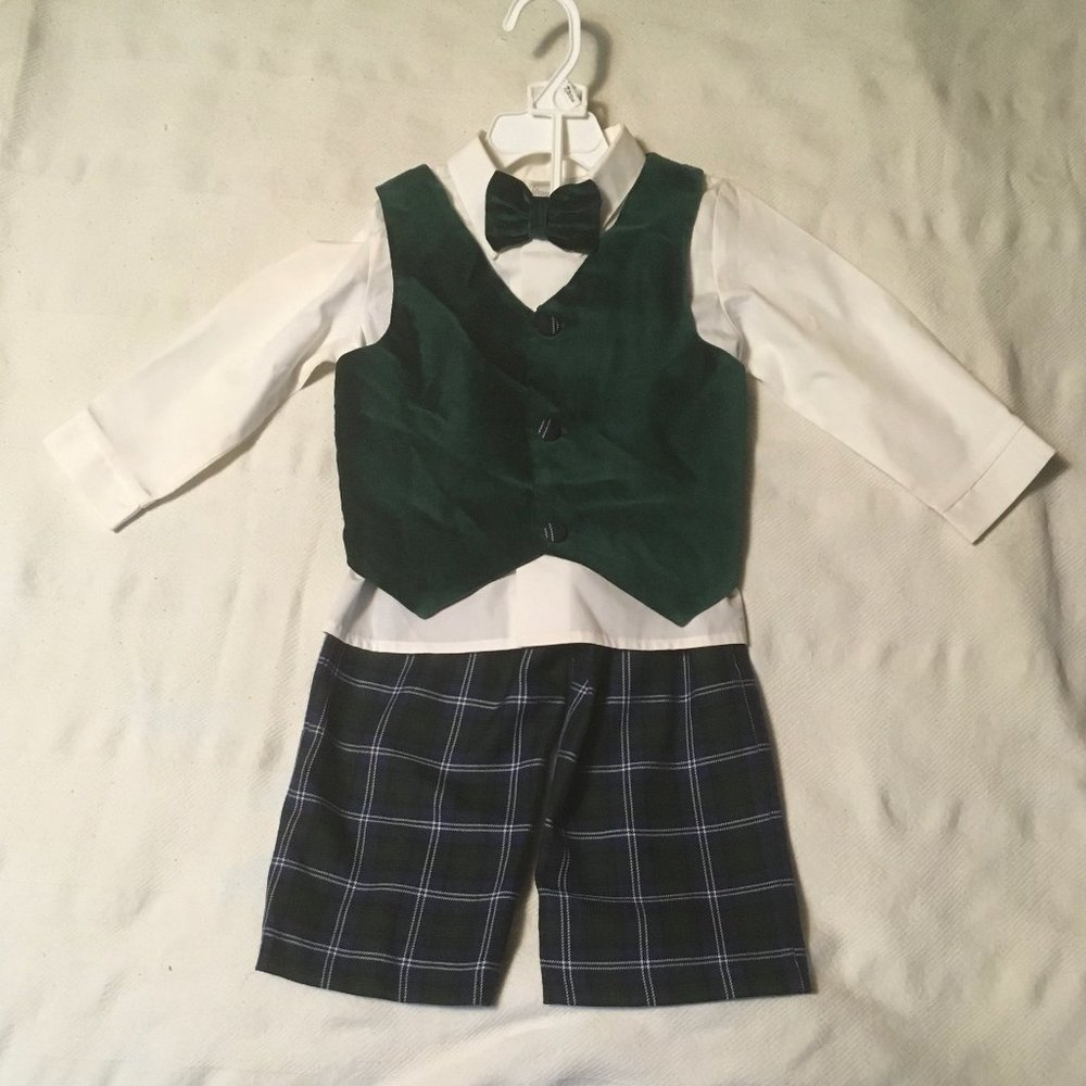 Little Boys Bow Tie and Vest Outfit